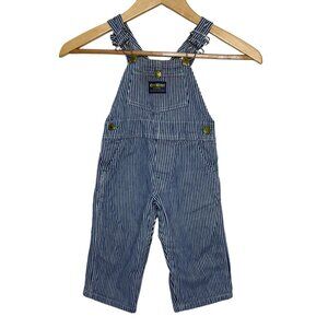 Oshkosh Vintage Vestbak Striped Engineer Bib Overalls No Tags approx. 3T-4T